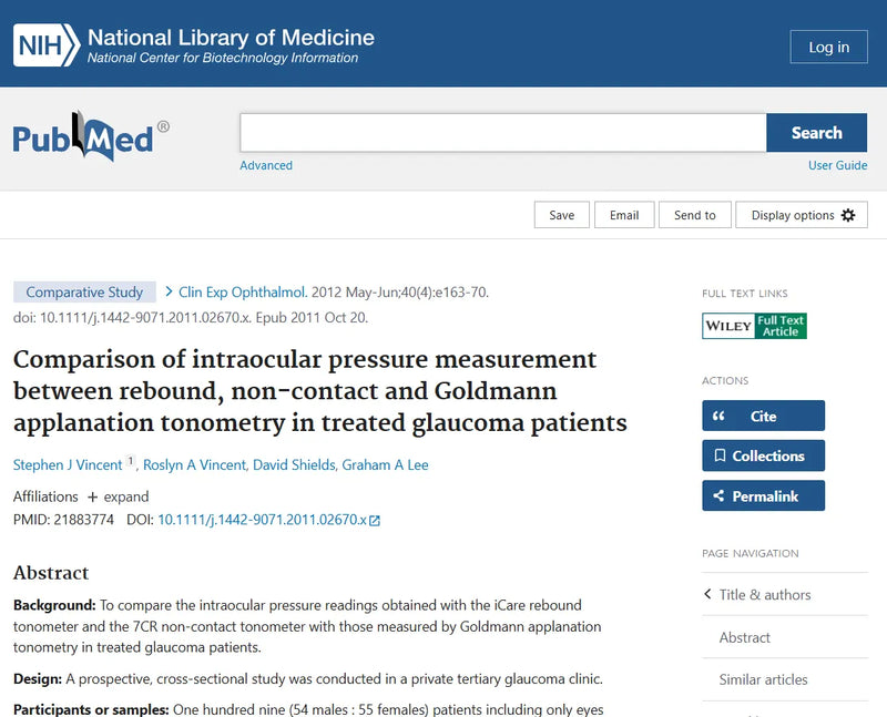 Rebound Tonometry in Real-World Ophthalmic Practice